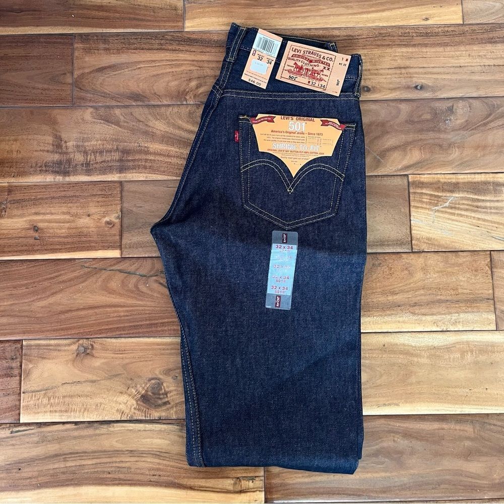 NWT 2002 Levi’s 501 Shrink to Fit Dead Stock Jeans 32 x 34 LAST ONE! - Picture 3 of 12